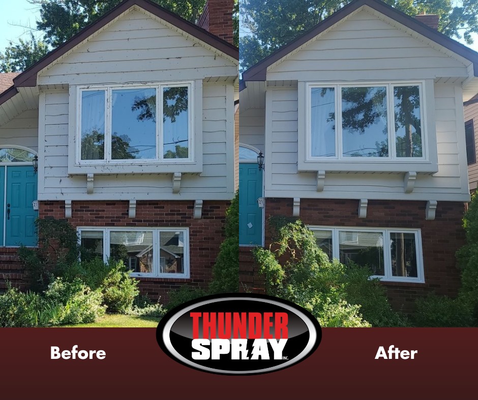 Soft Wash a House in Windsor — how long should it take to soft wash a house in windsor on by Thunder Spray