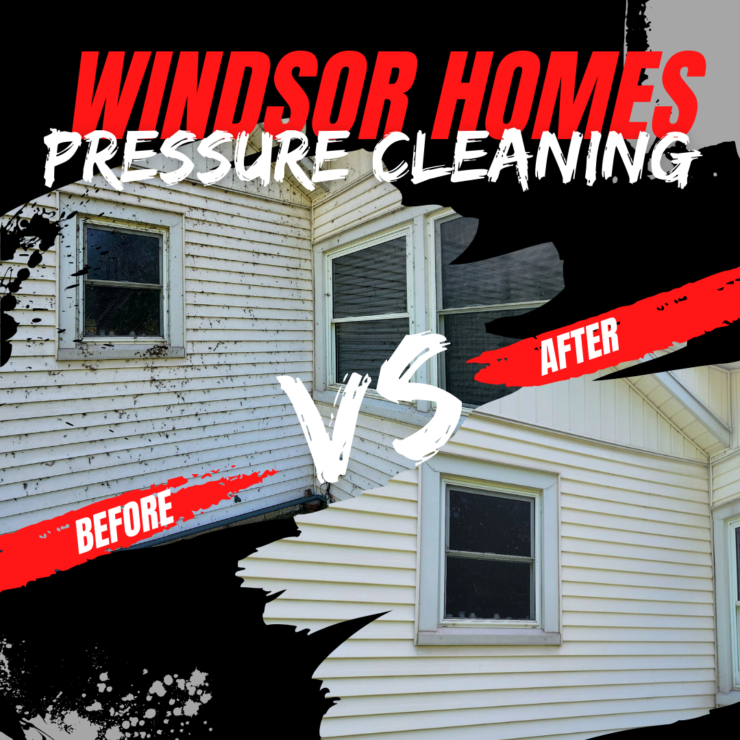Apr 2025 2 — windsor homes before and after pressure cleaning by Thunder Spray